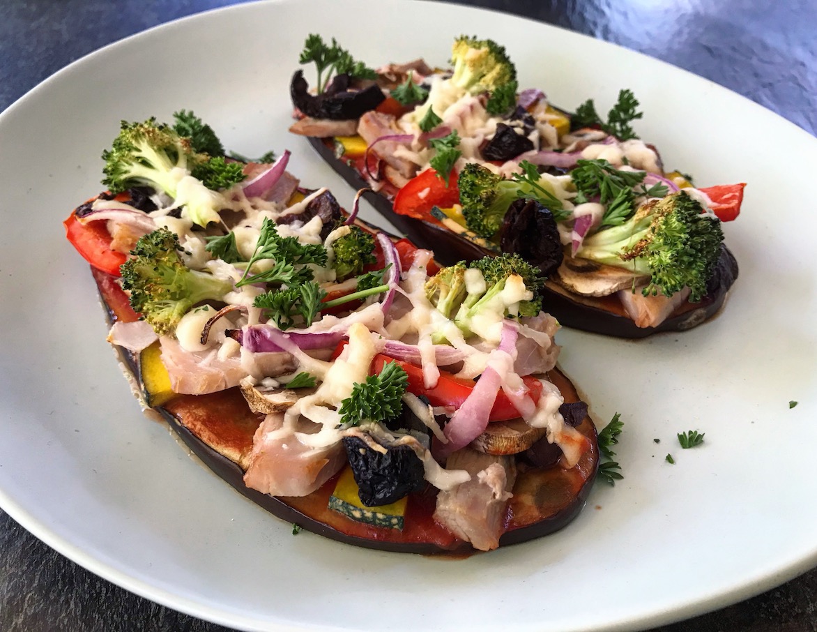 Low Carb Eggplant Pizza