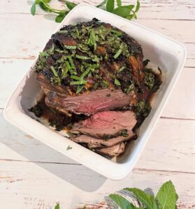 Minted Roast Leg of Lamb